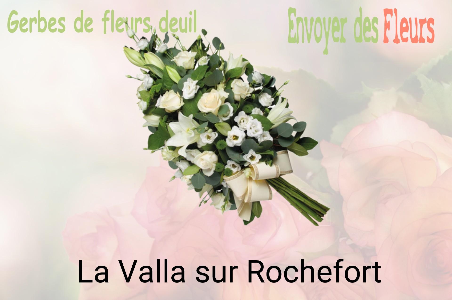 Gerbe de fleurs de deuil livrée à La Valla-sur-Rochefort